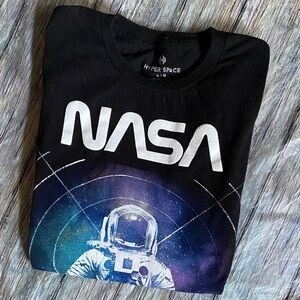 NASA Black Astronaut Graphic Tee